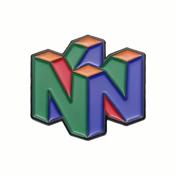 Nintendo 64 logo enamel pin Video Games Mario
